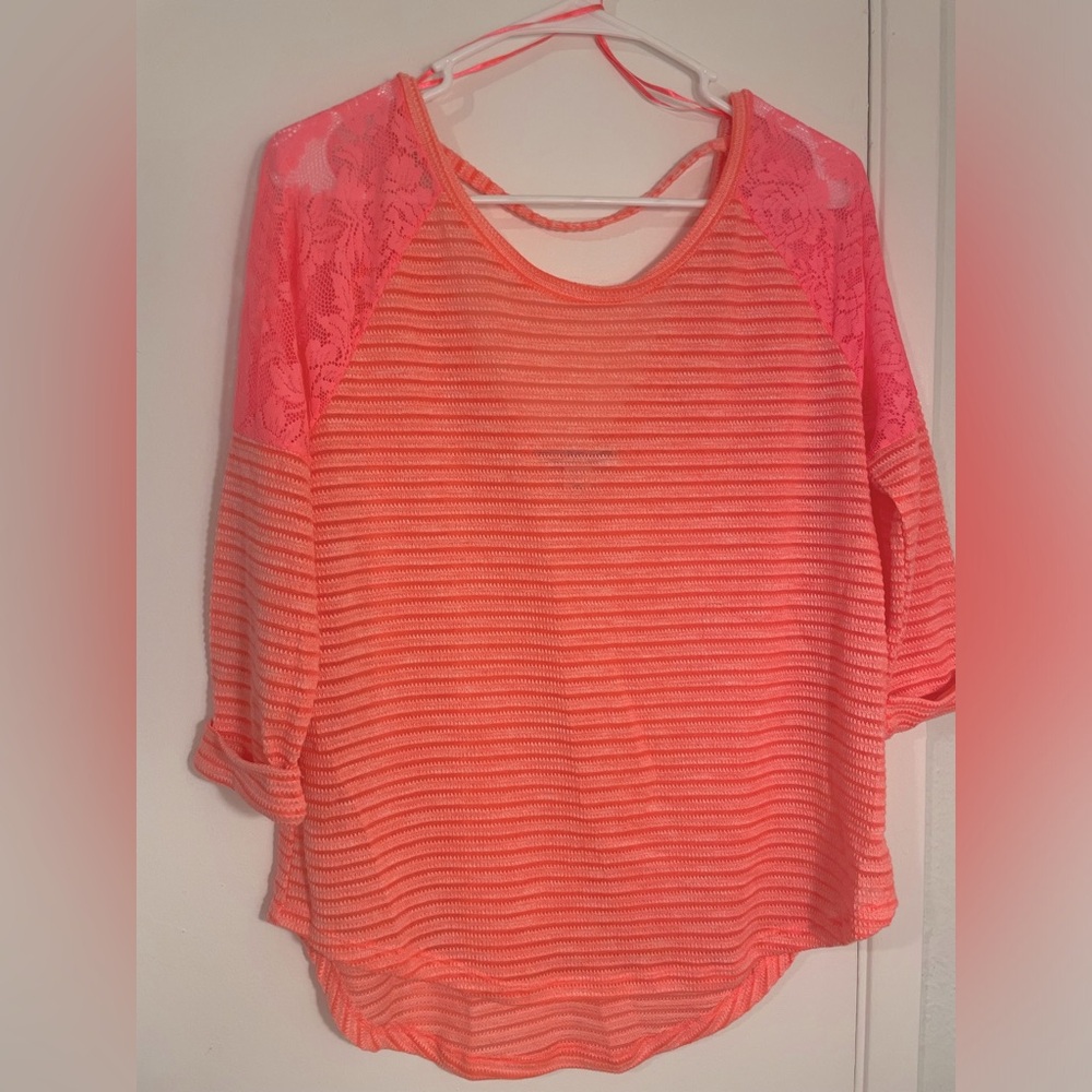 Love by Design 3/4 Sleeve Open Back Top